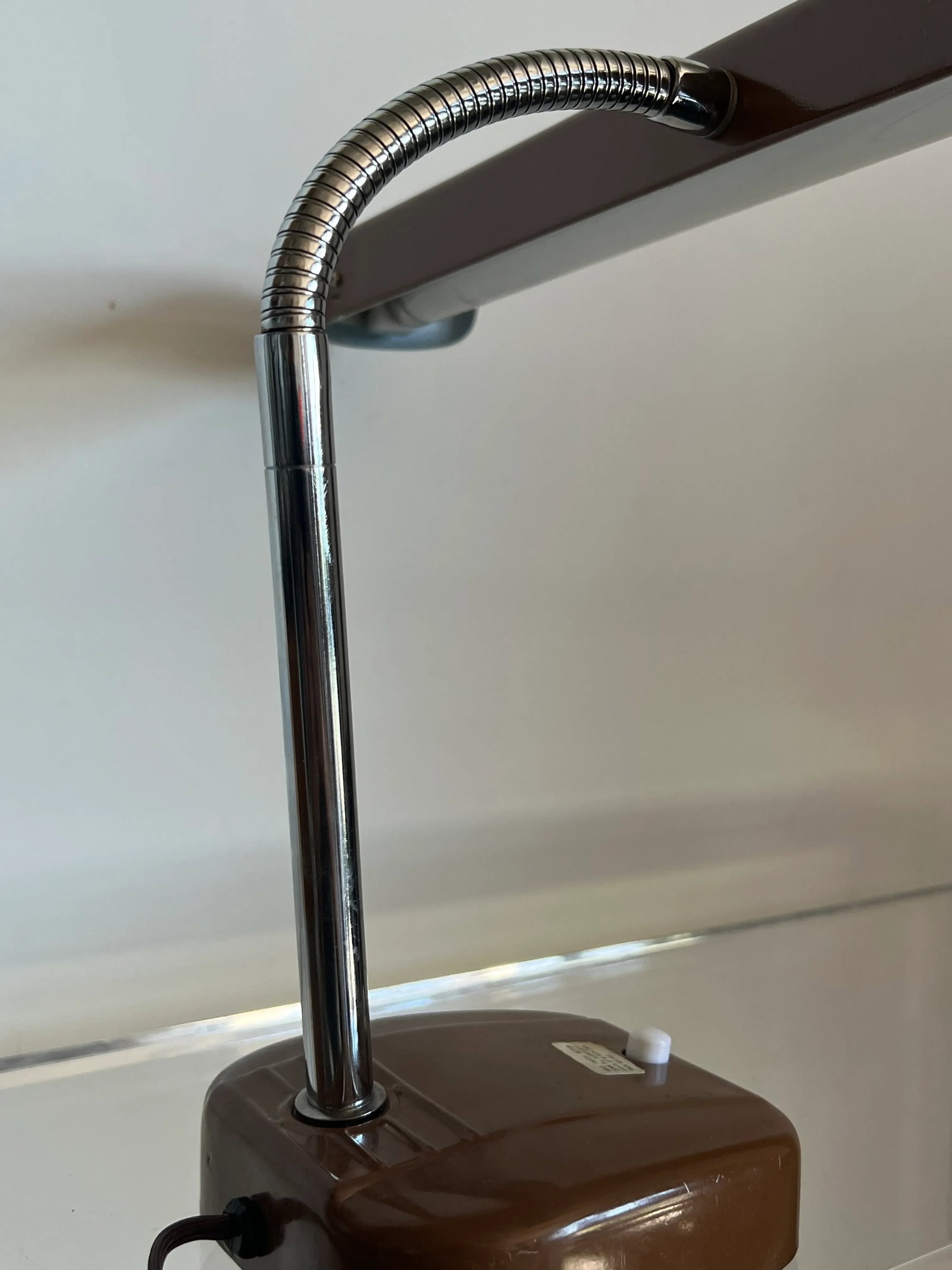 1970's Brown Desk Task Lamp - 5
