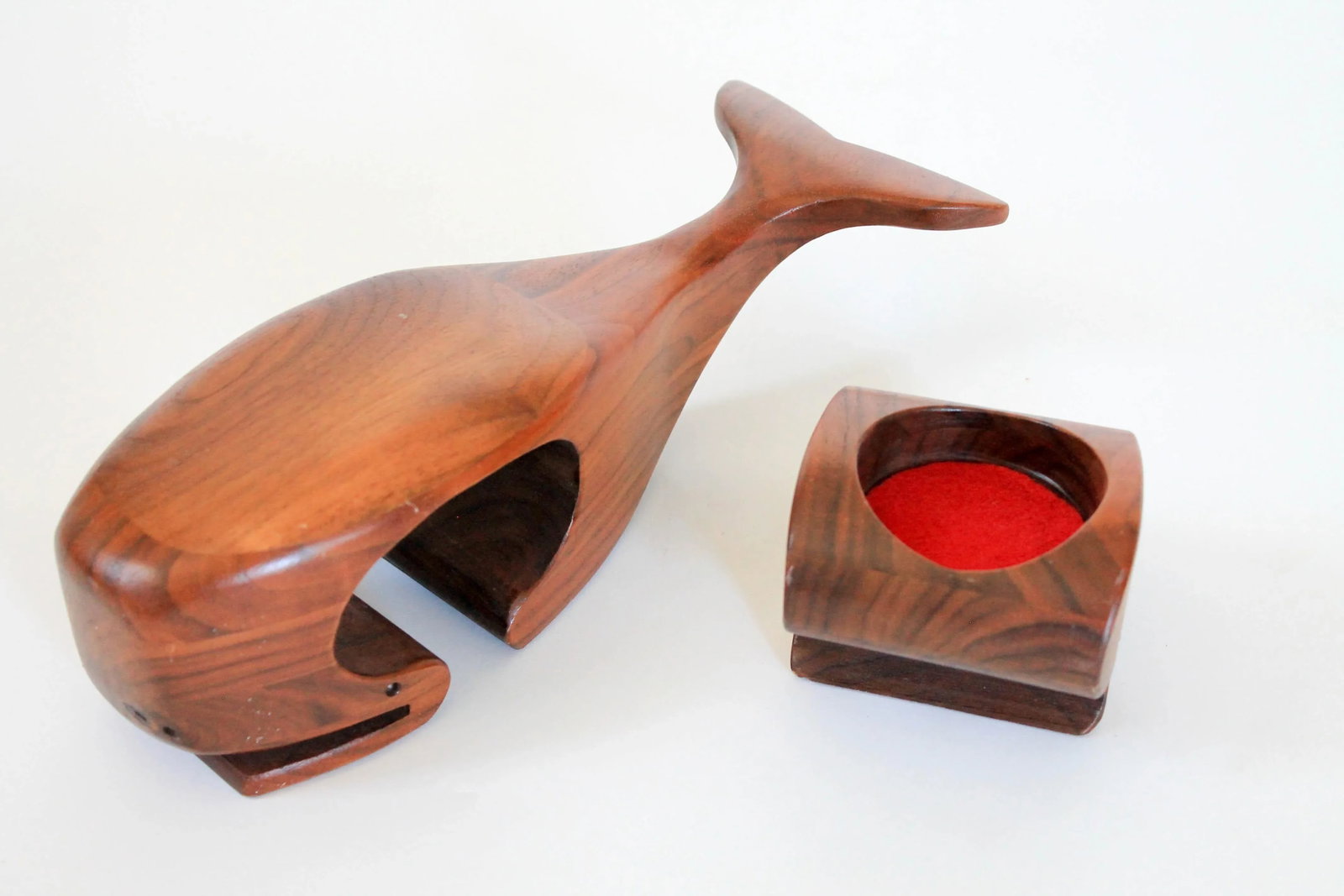 Hand Carved Vintage Whale Puzzle Box - 5