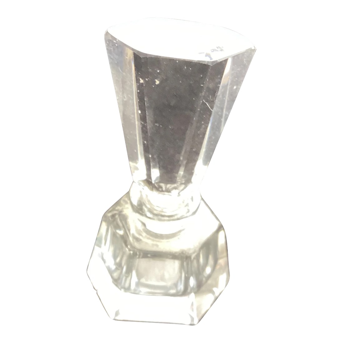 Lead Glass Six Sided Perfume Bottle (1 of 5)