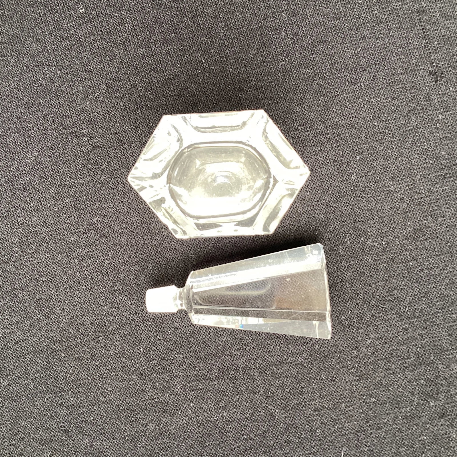 Lead Glass Six Sided Perfume Bottle - 3