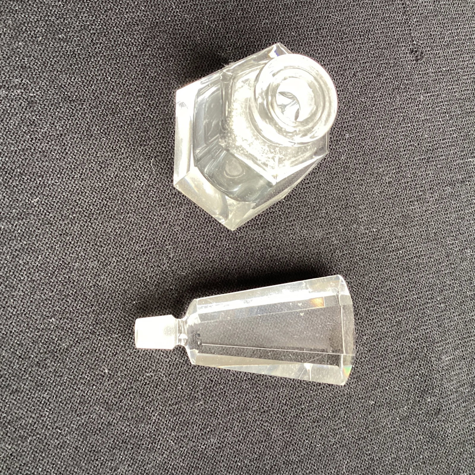 Lead Glass Six Sided Perfume Bottle - 4