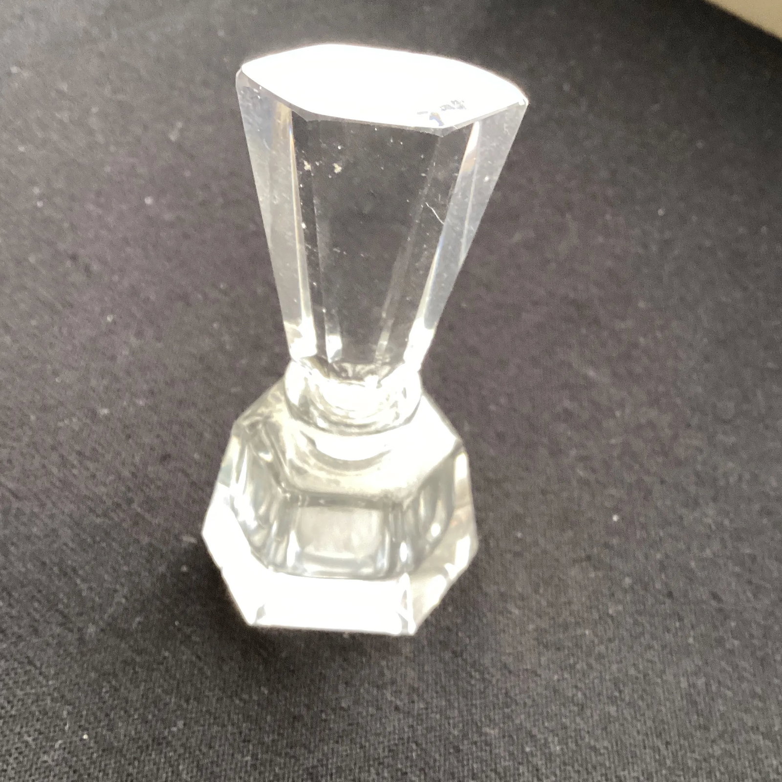Lead Glass Six Sided Perfume Bottle - 5