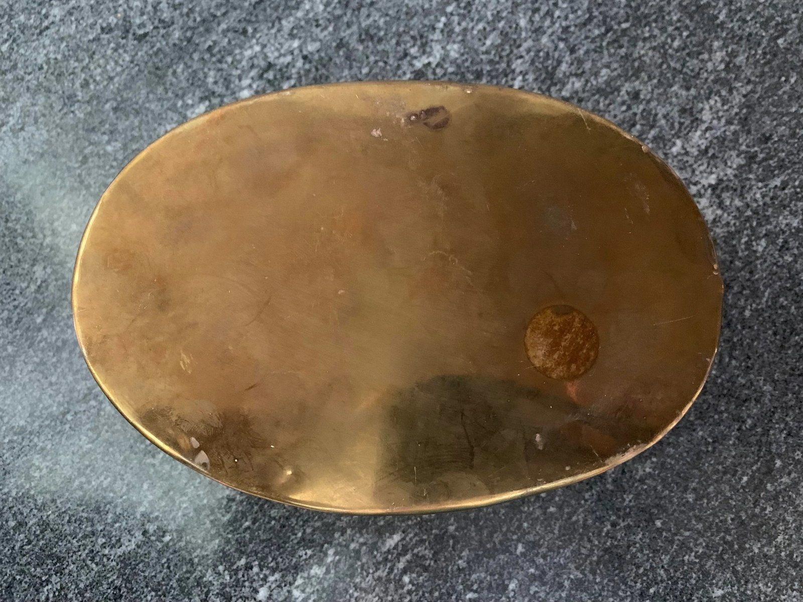 Mid 20th Century Vintage Oval Brass Planter - 4