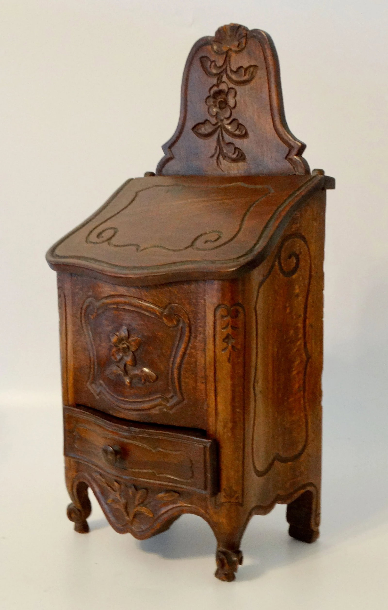 Antique French Salt Table Cabinet Boite a Sel Box - 2