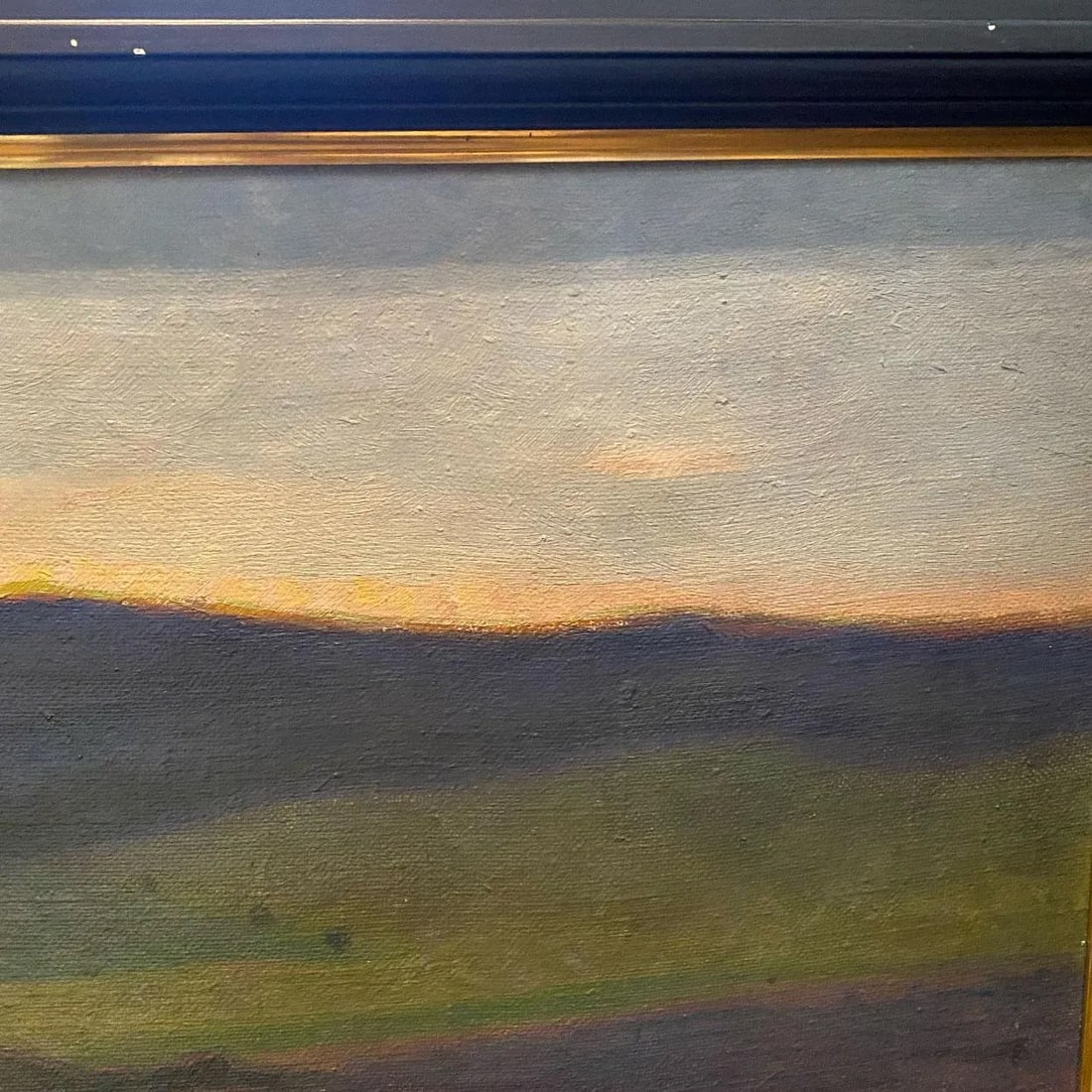 Large Fritz Edvard Karfve Oil on Canvas Painting, Pastoral Landscape, Skane, Sweden - 10