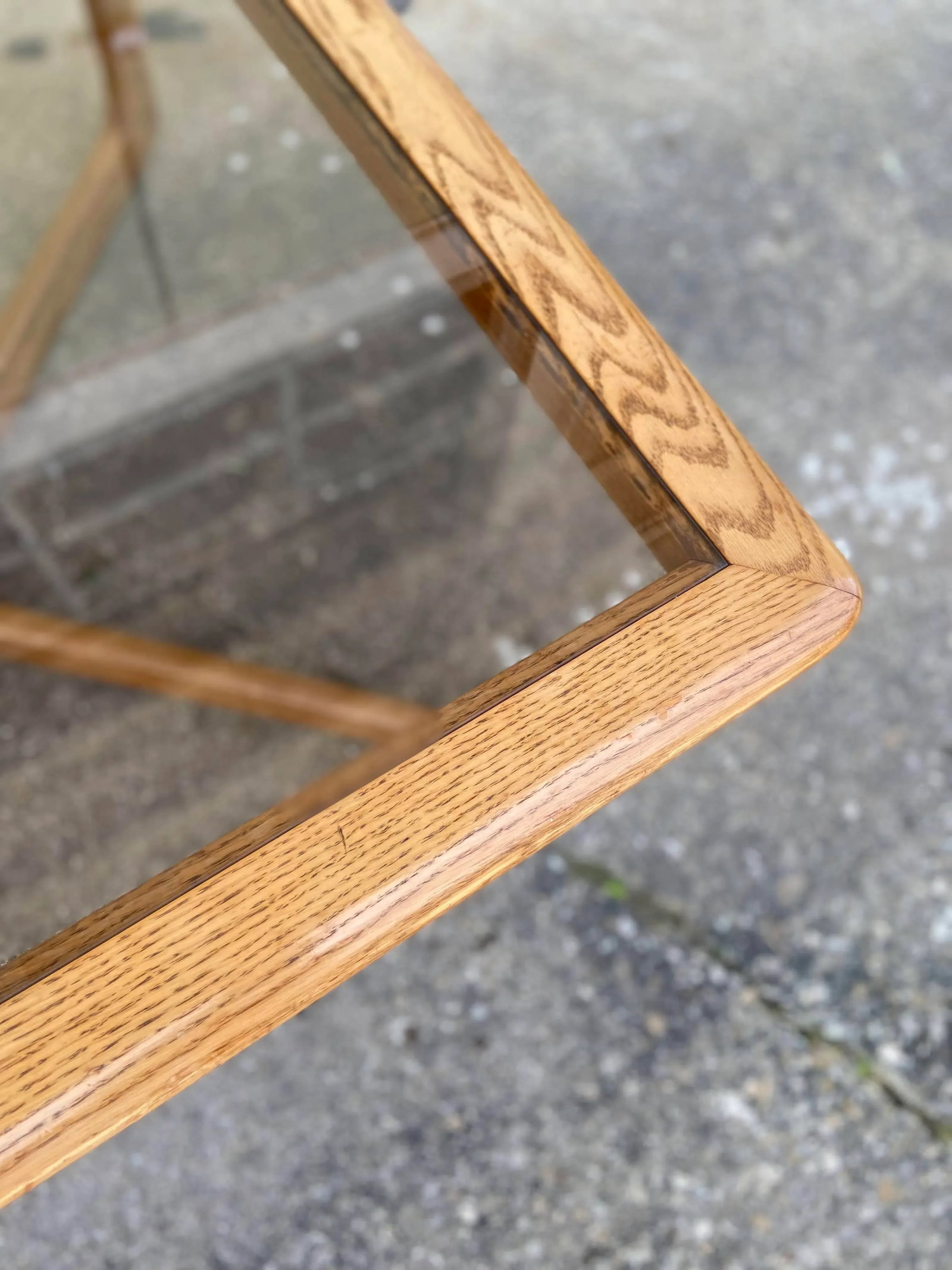 Lane Perception Square Coffee Table With Inset Smoked Glass - 6