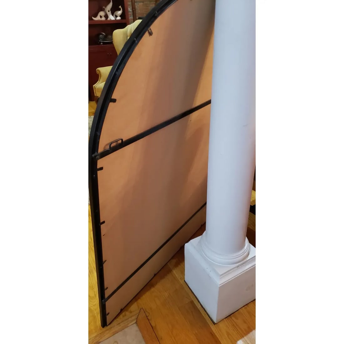 Barwell Forged Metal Framed Arched Mirror With Medallions - 5
