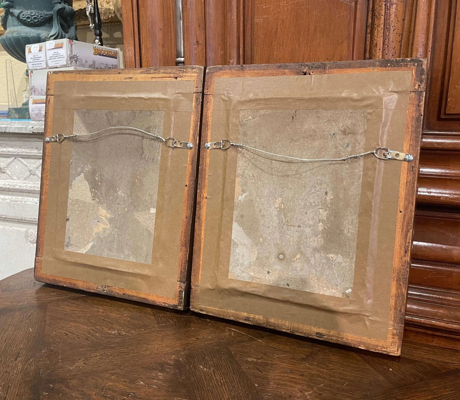 Pair of 19th Century French Pastoral Oil on Board Paintings in Gilt Frames - 10