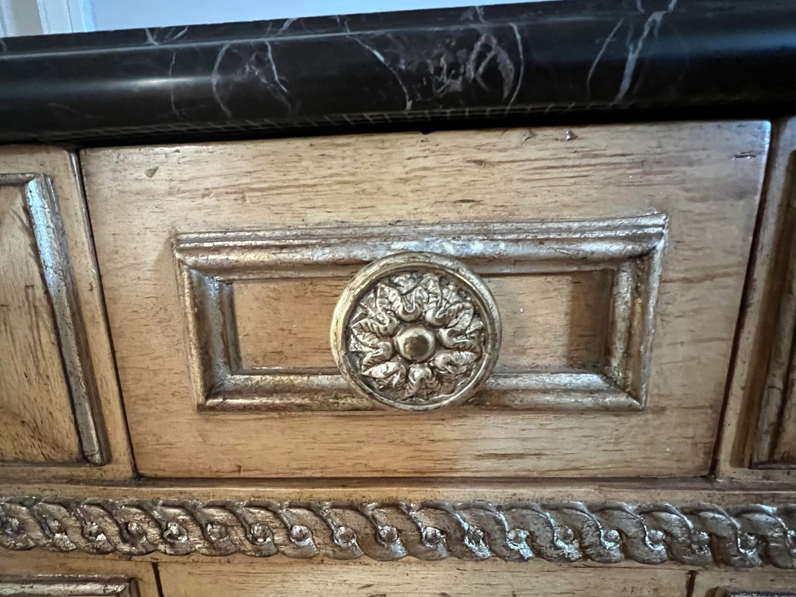 Beige Marble Top Sideboard/Credenza/Hall Table - Century Furniture - 4