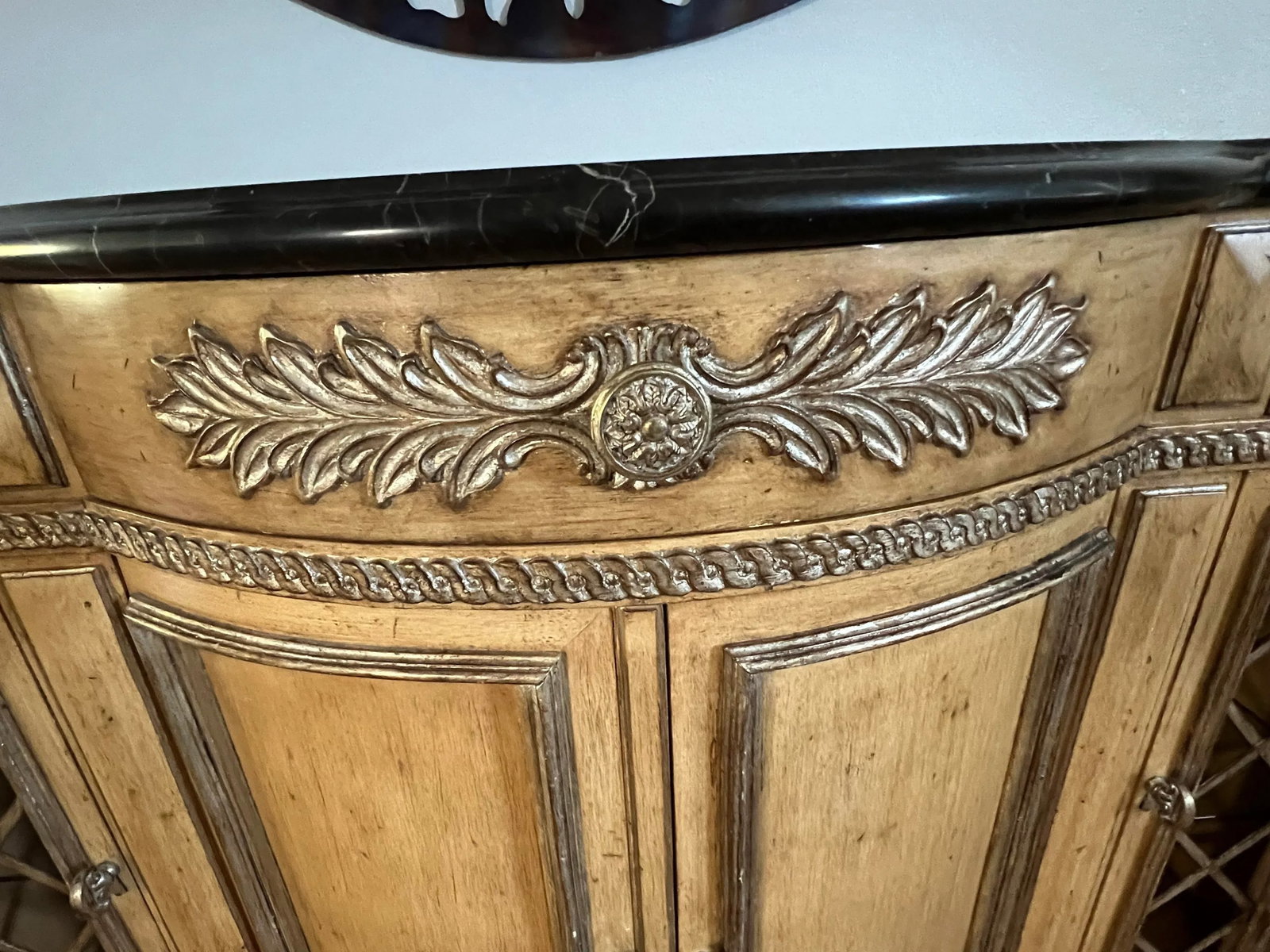 Beige Marble Top Sideboard/Credenza/Hall Table - Century Furniture - 5