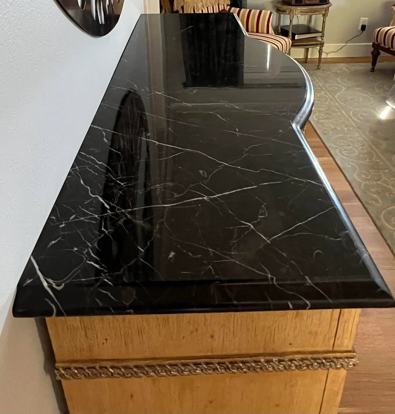 Beige Marble Top Sideboard/Credenza/Hall Table - Century Furniture - 7