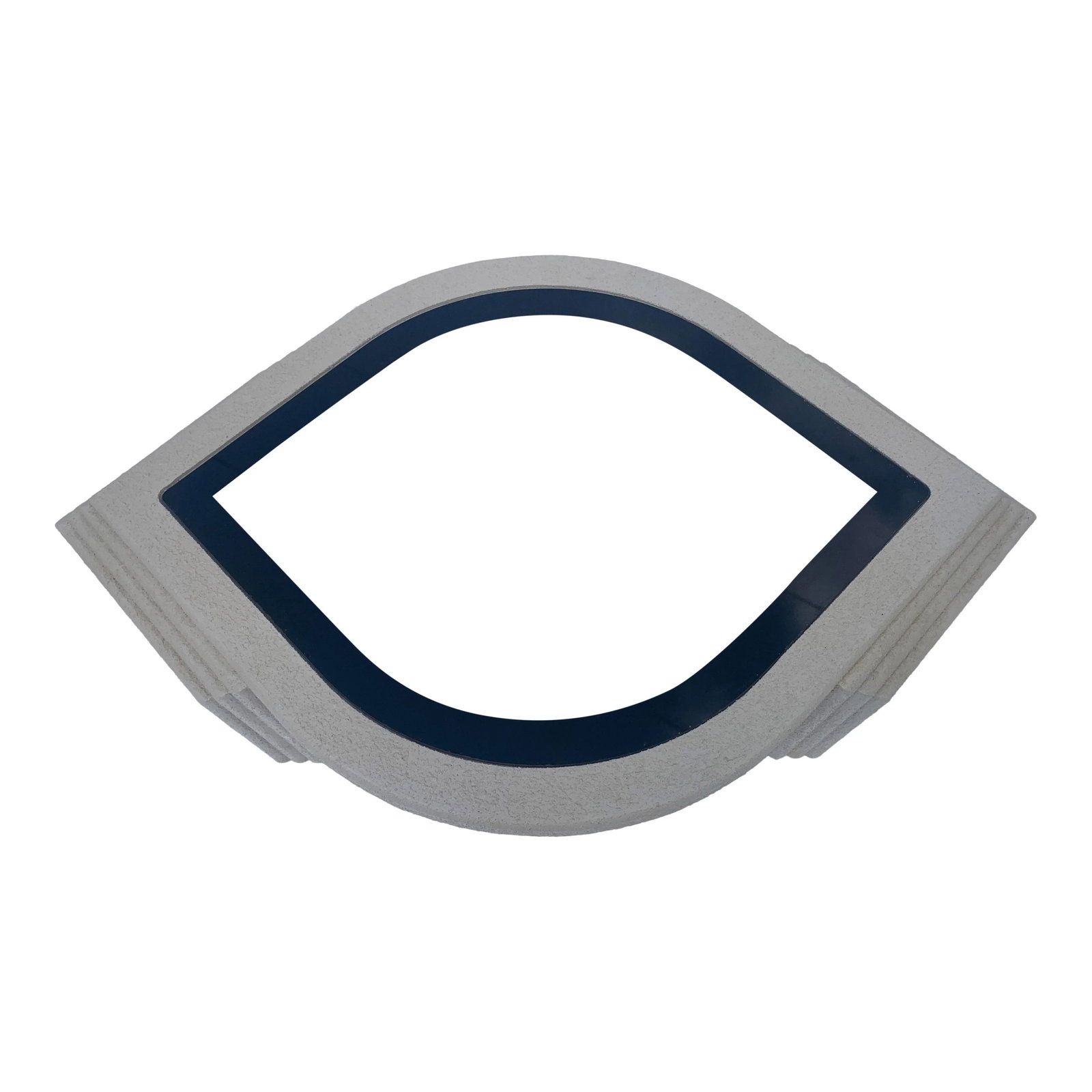 Postmodern 1980s Eye Shaped Textured Coffee Table - 3