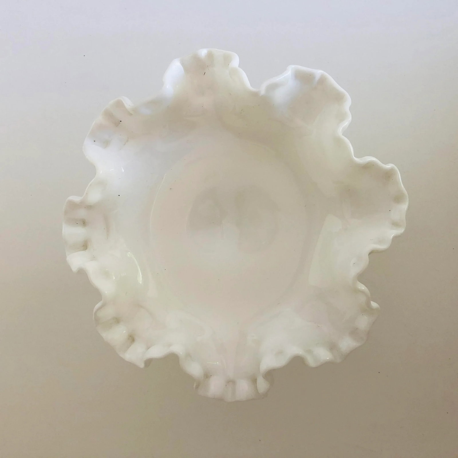 Vintage White Hobnail Milk Glass Compote - 3