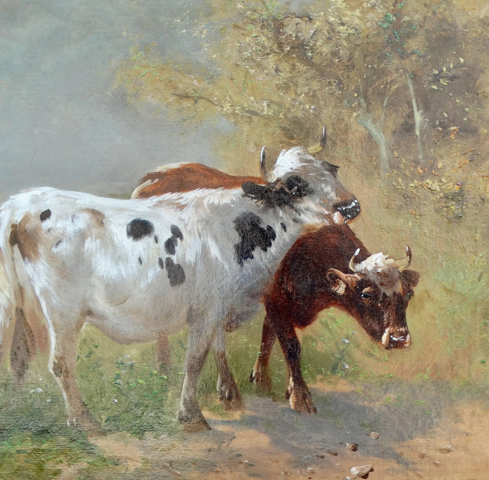 Cattle Oil Painting, Henri Schouten 1860-1927 - 5