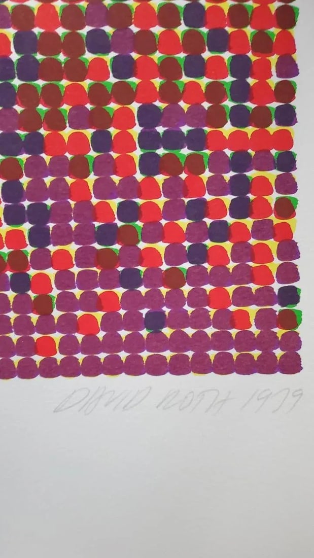 1970s David Roth Signed and Numbered Edition Screenprint 'Untitled 25' - 3