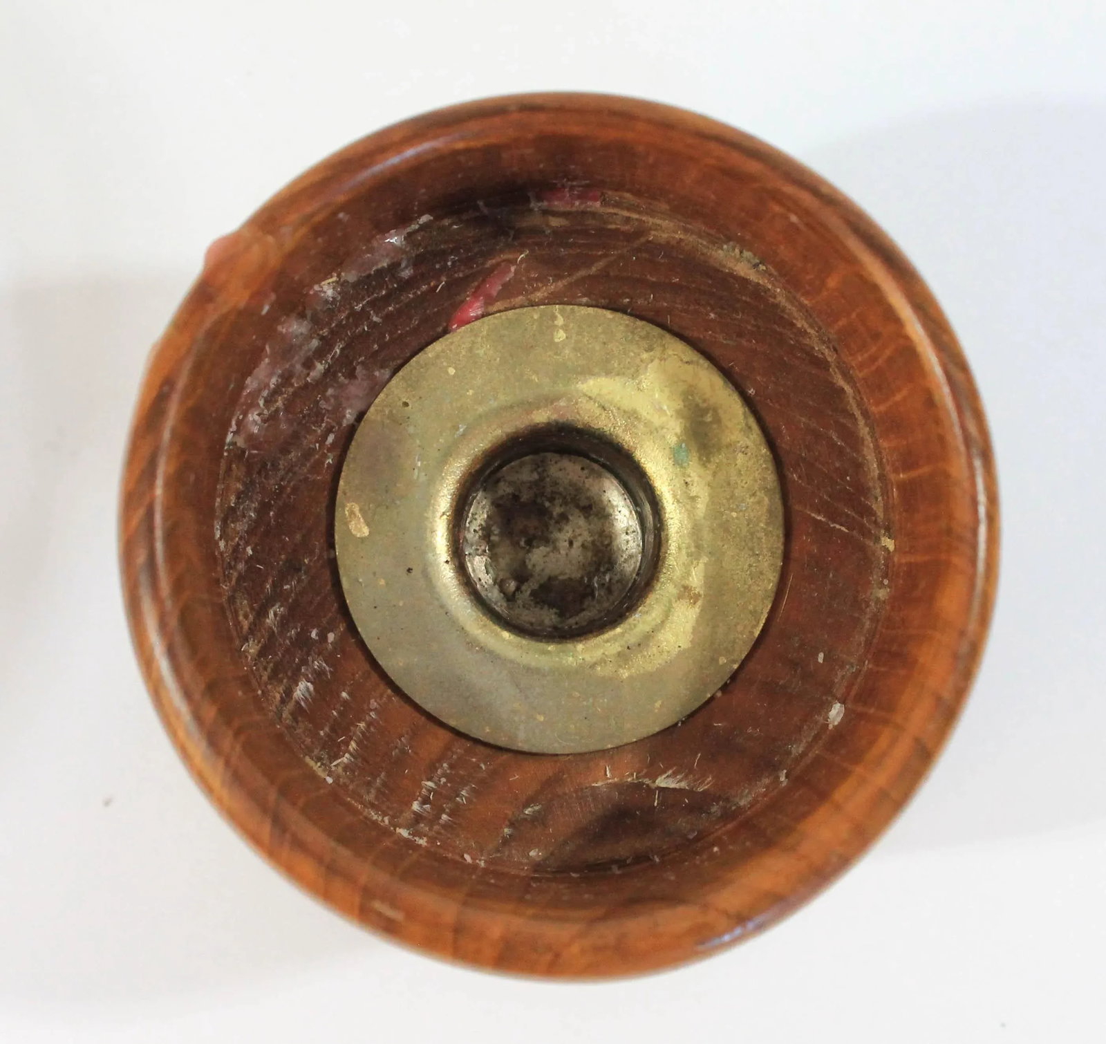 Mid Century Modern Teak and Glass Candle Holder - 5