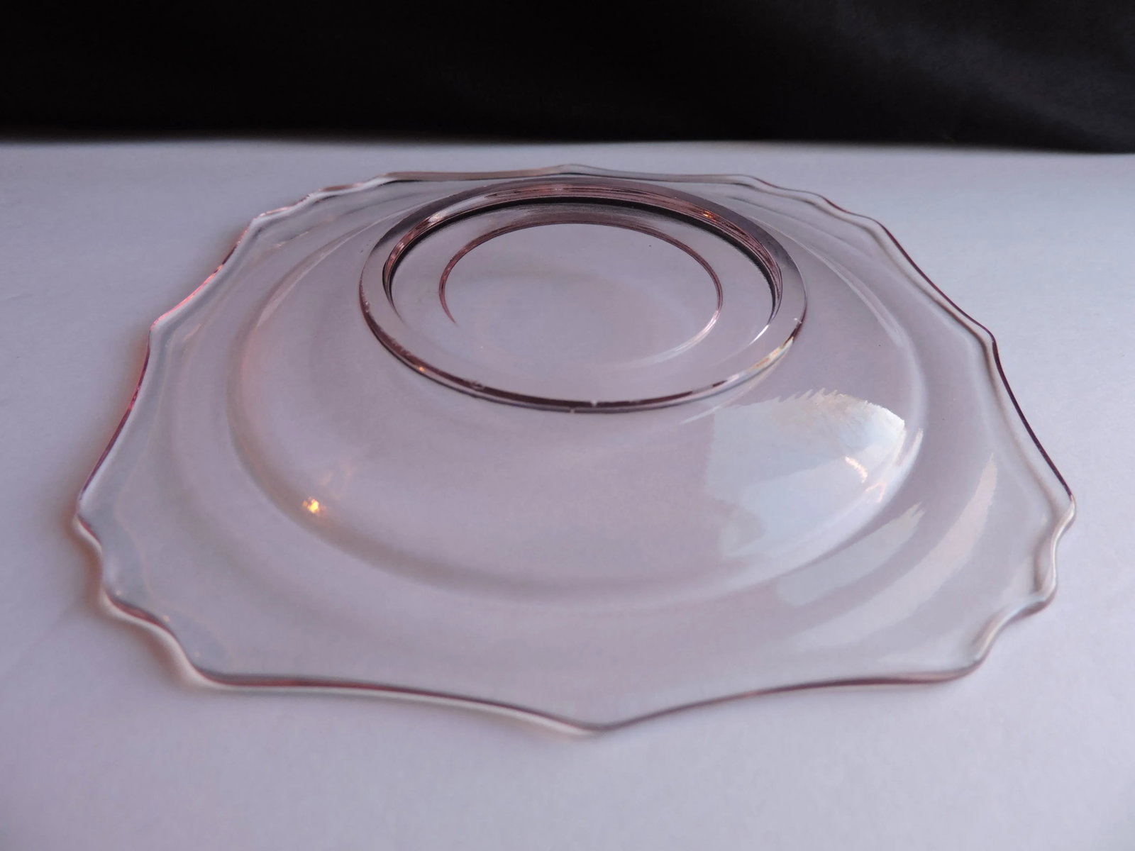 Circa 1924 Diamond Glassware Empress Variant Teacup Set 4 Pieces - 11