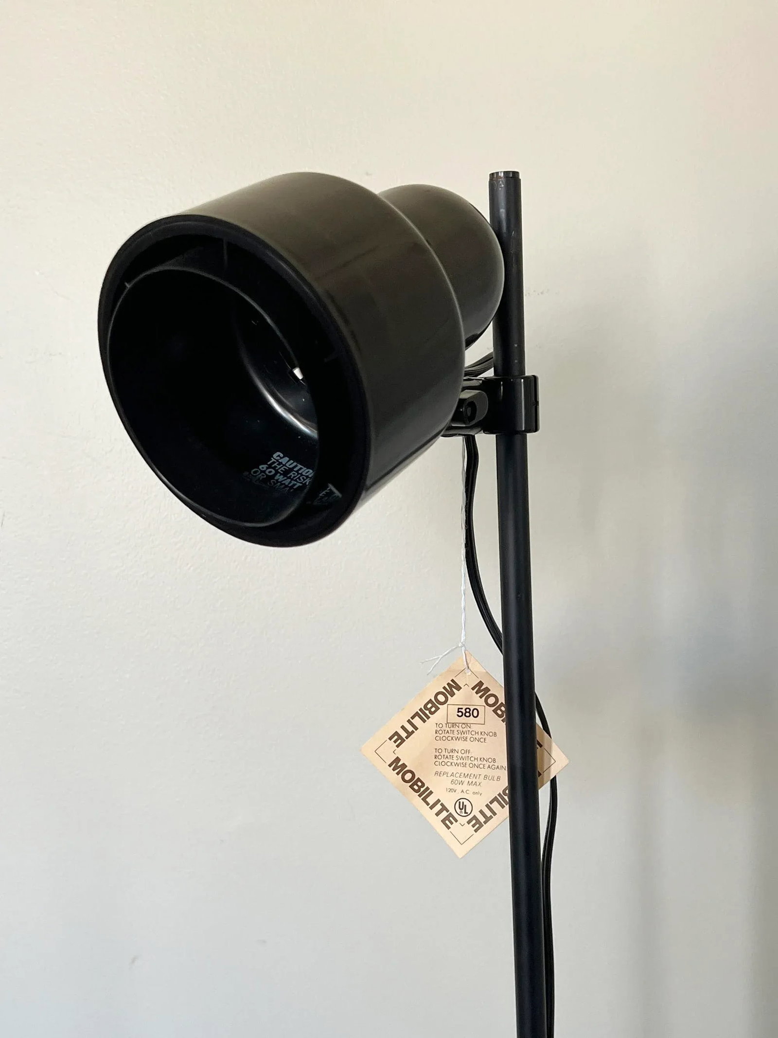 Mobilite 580 Adjustable Floor Lamp, 1970s, With Original Tags - 4