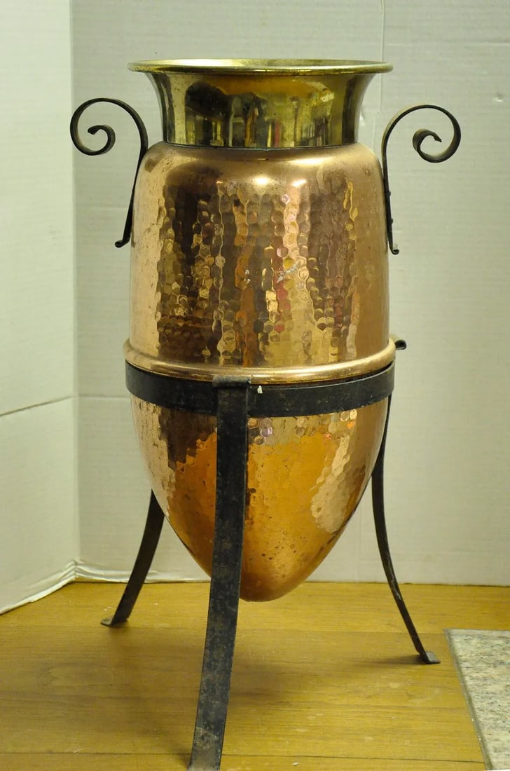 Vintage French Pot and Stand - 2