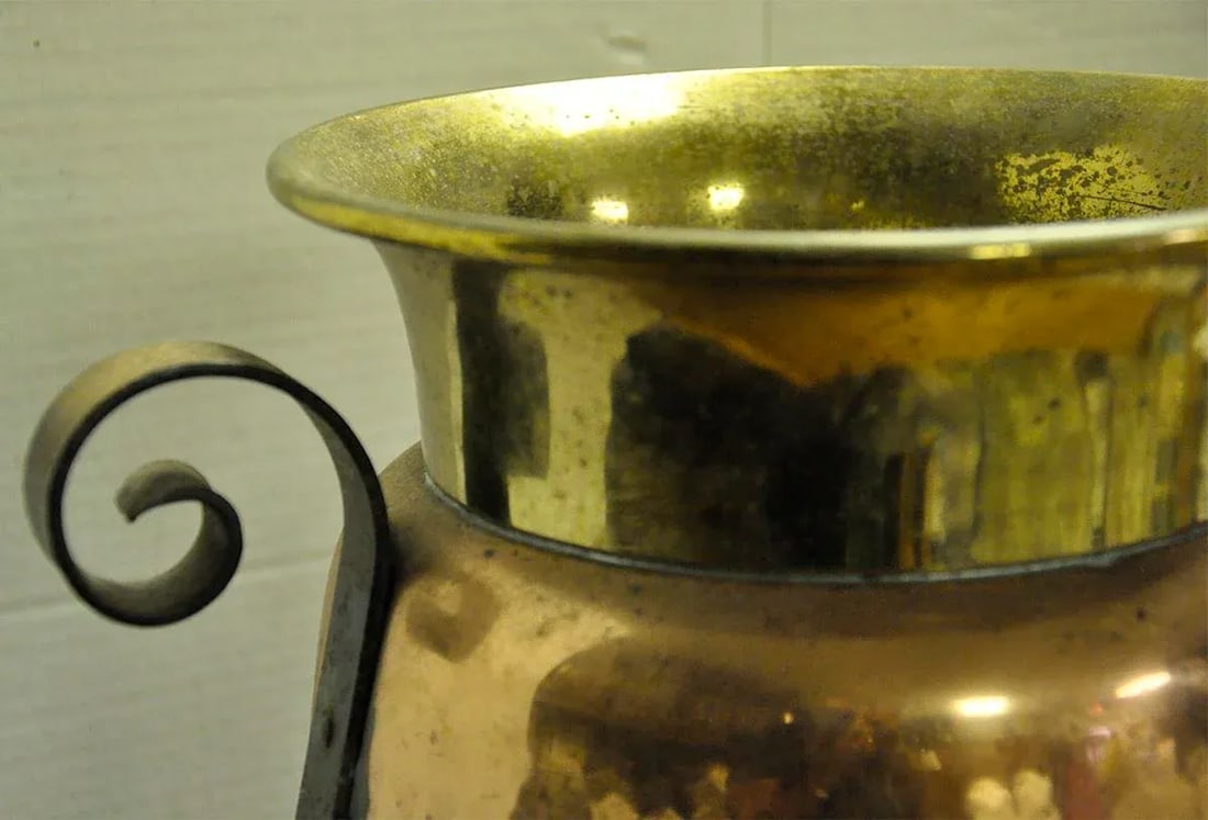 Vintage French Pot and Stand - 3