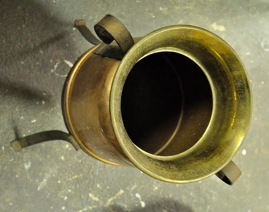 Vintage French Pot and Stand - 5