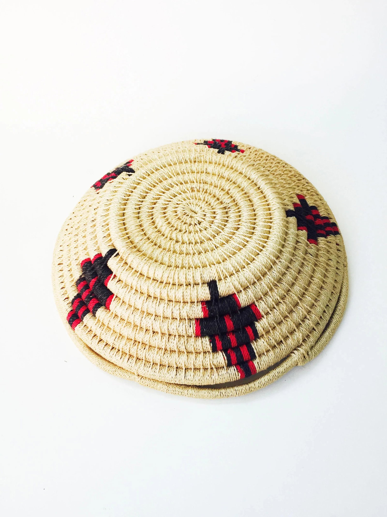 Large Vintage Southwestern Coil Basket - 6