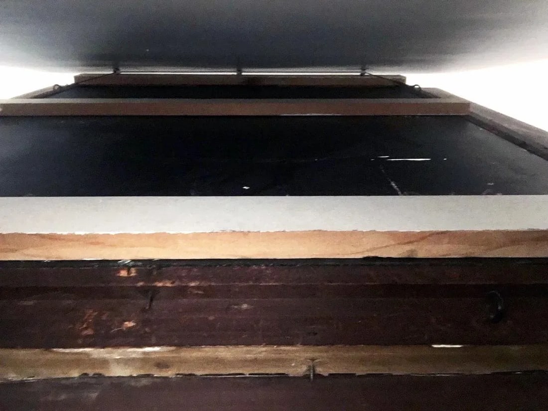 53" Antique Gesso Mirror C. 1900 - 9