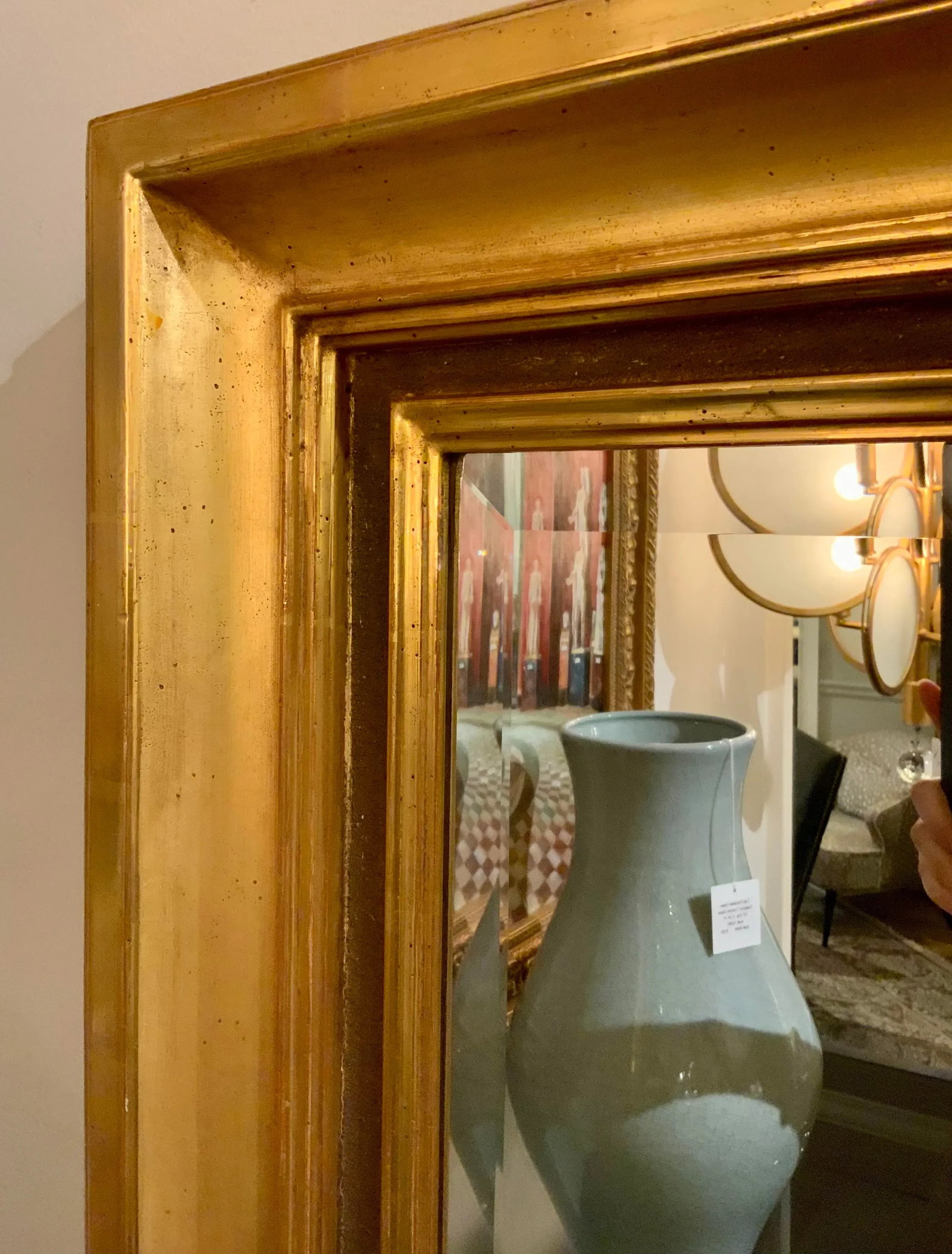 Italian Gold Gilt Finished Beveled Wall Mirror - 3
