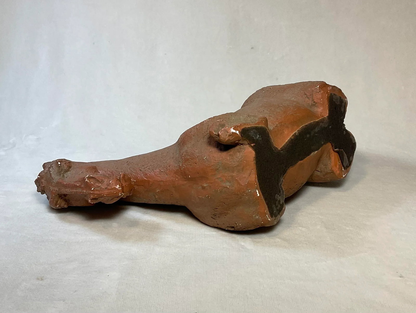 Vintage 1960s Mid Century Chinese Tang Dynasty Bitossi Style Sitting Horse Statue - 10