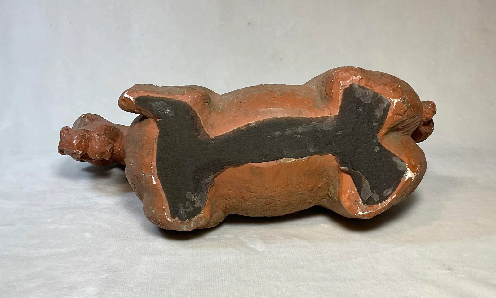 Vintage 1960s Mid Century Chinese Tang Dynasty Bitossi Style Sitting Horse Statue - 11