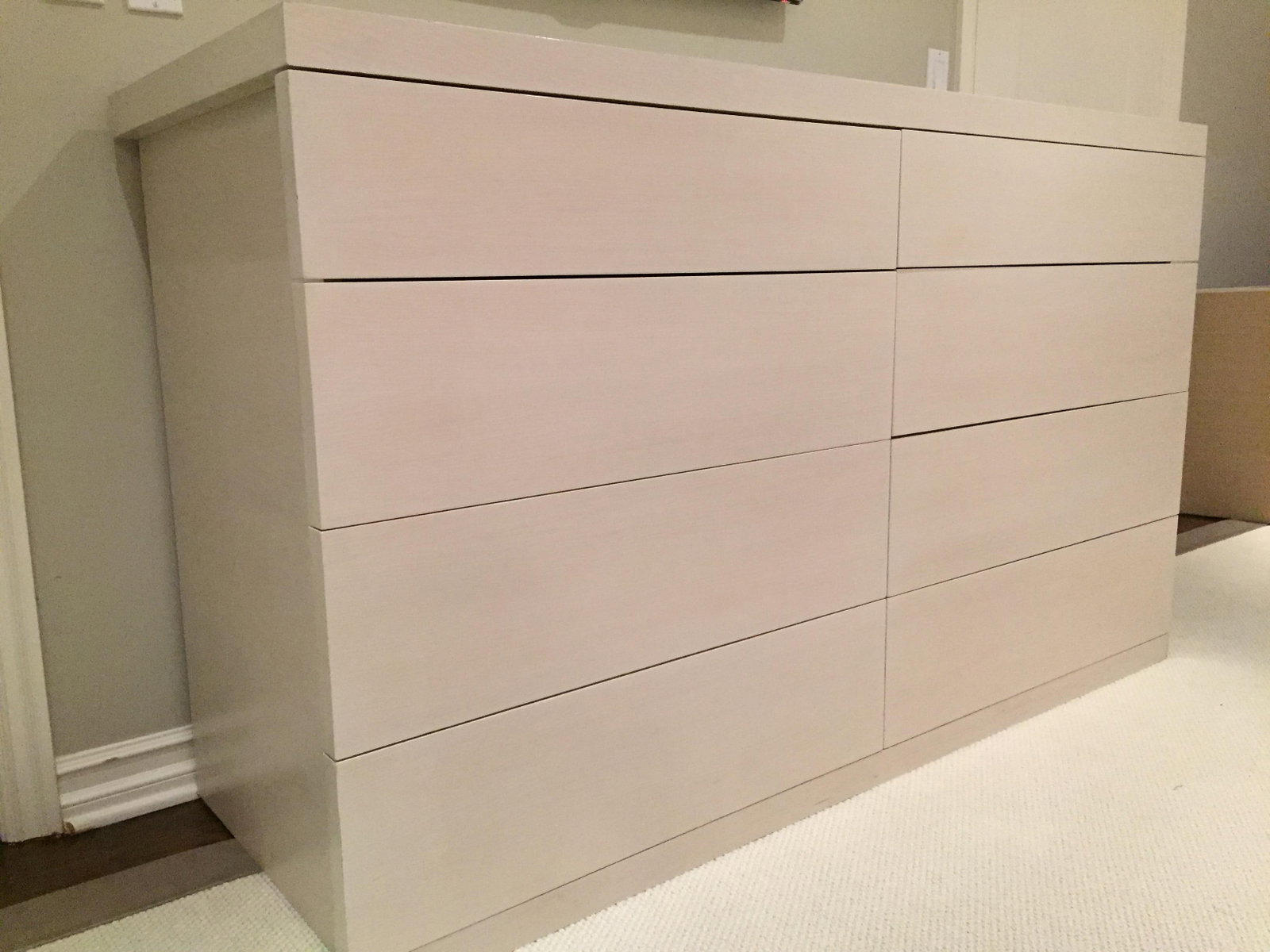 Custom White Oak Eight Drawer Dresser - 2