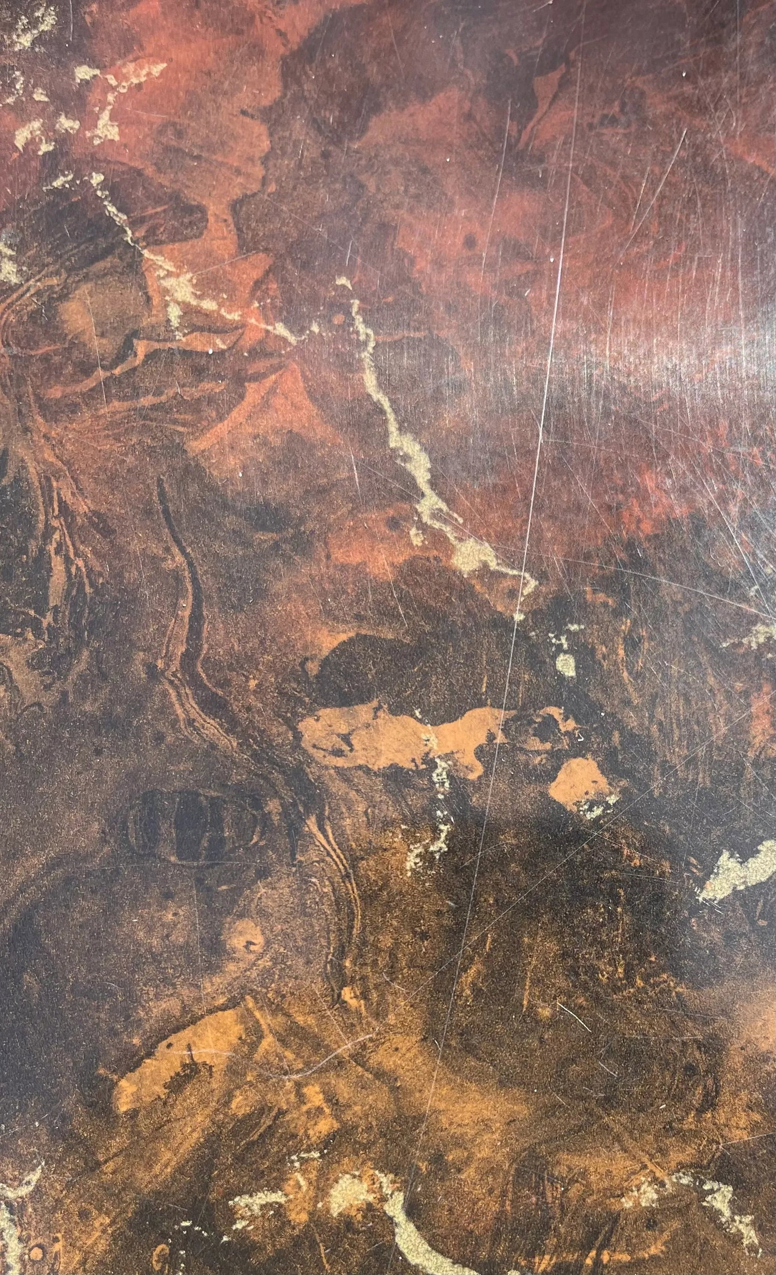 1970s Faux Burlwood Laminate Plinth Side Table in the Manner of Milo Baughman - 3