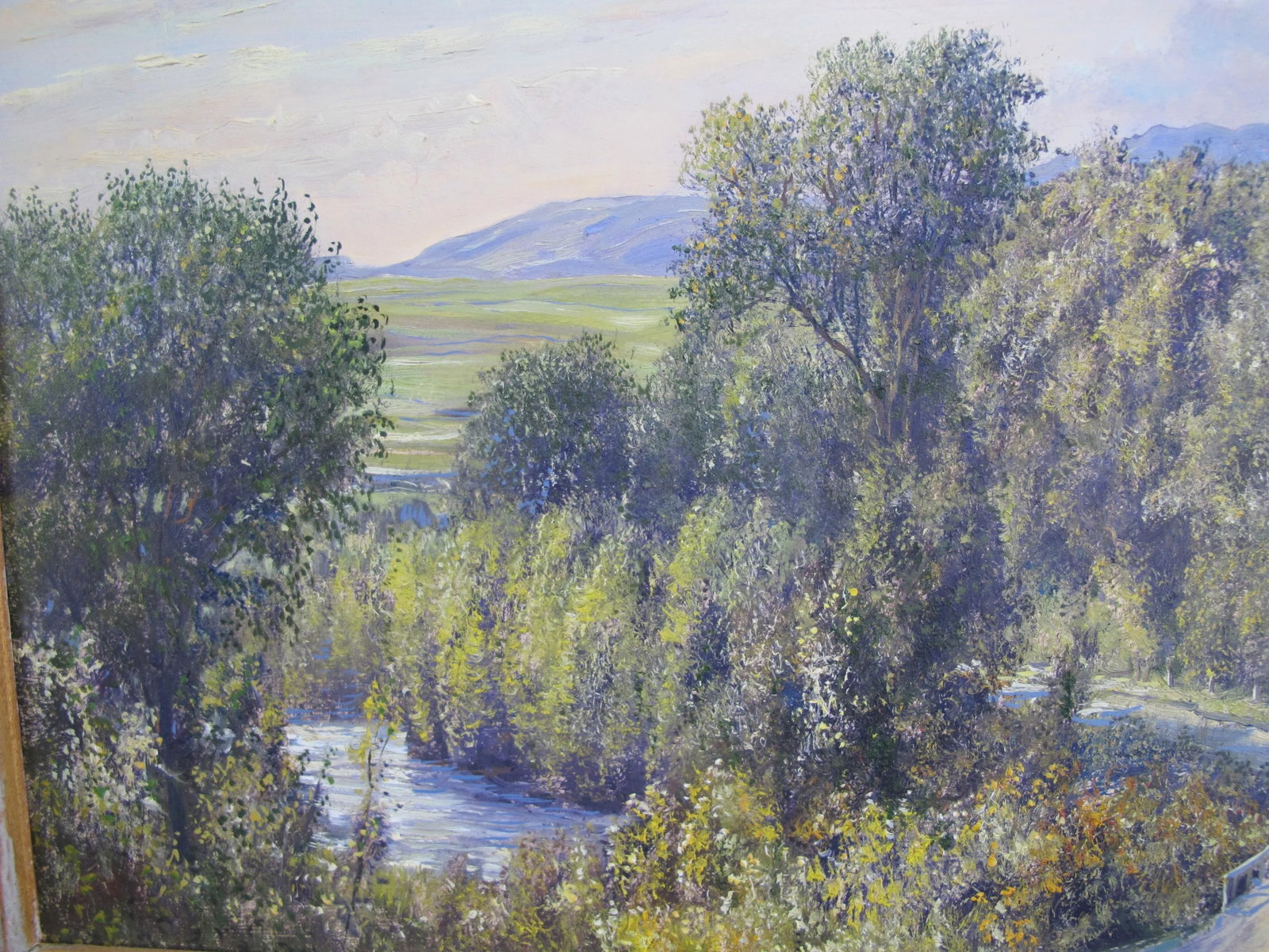 Nick Oberling Framed Nature Montana Landscape Oil Painting Country Road - 5