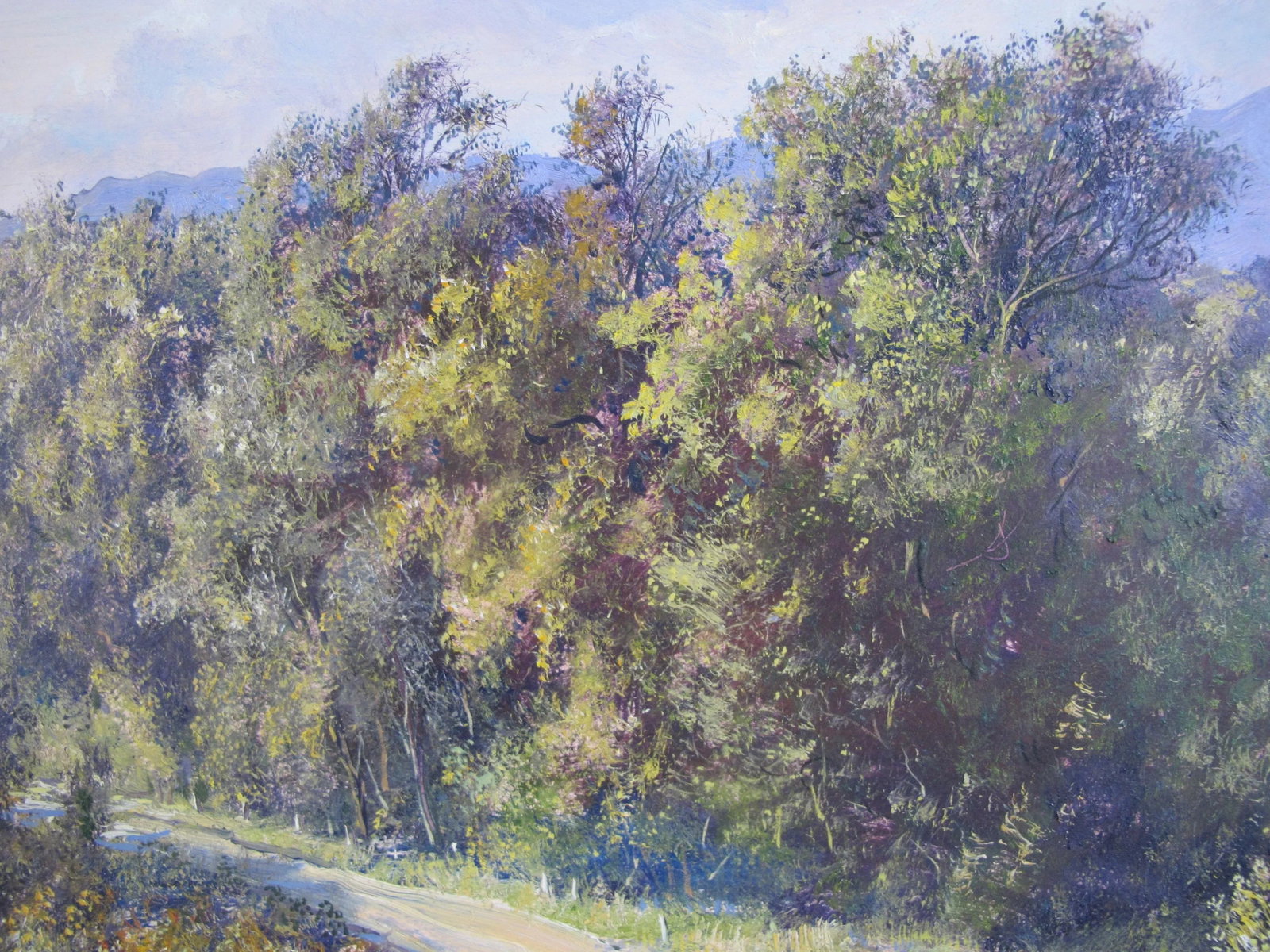 Nick Oberling Framed Nature Montana Landscape Oil Painting Country Road - 7