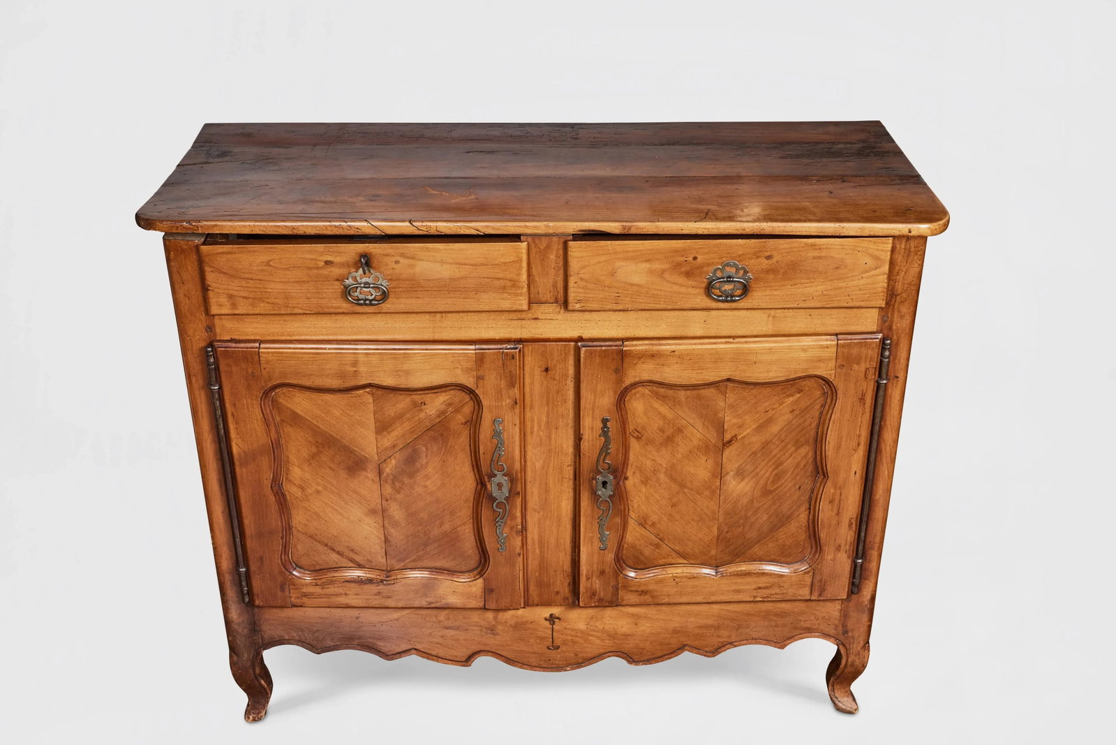 19th Century Antique French Provincial Oak Cabinet From Pierre Deux - 2