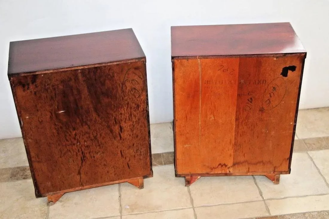 1950s Three Tier Kent Coffey the Sovereign Nightstands with Middle Drawer - a Pair - 2