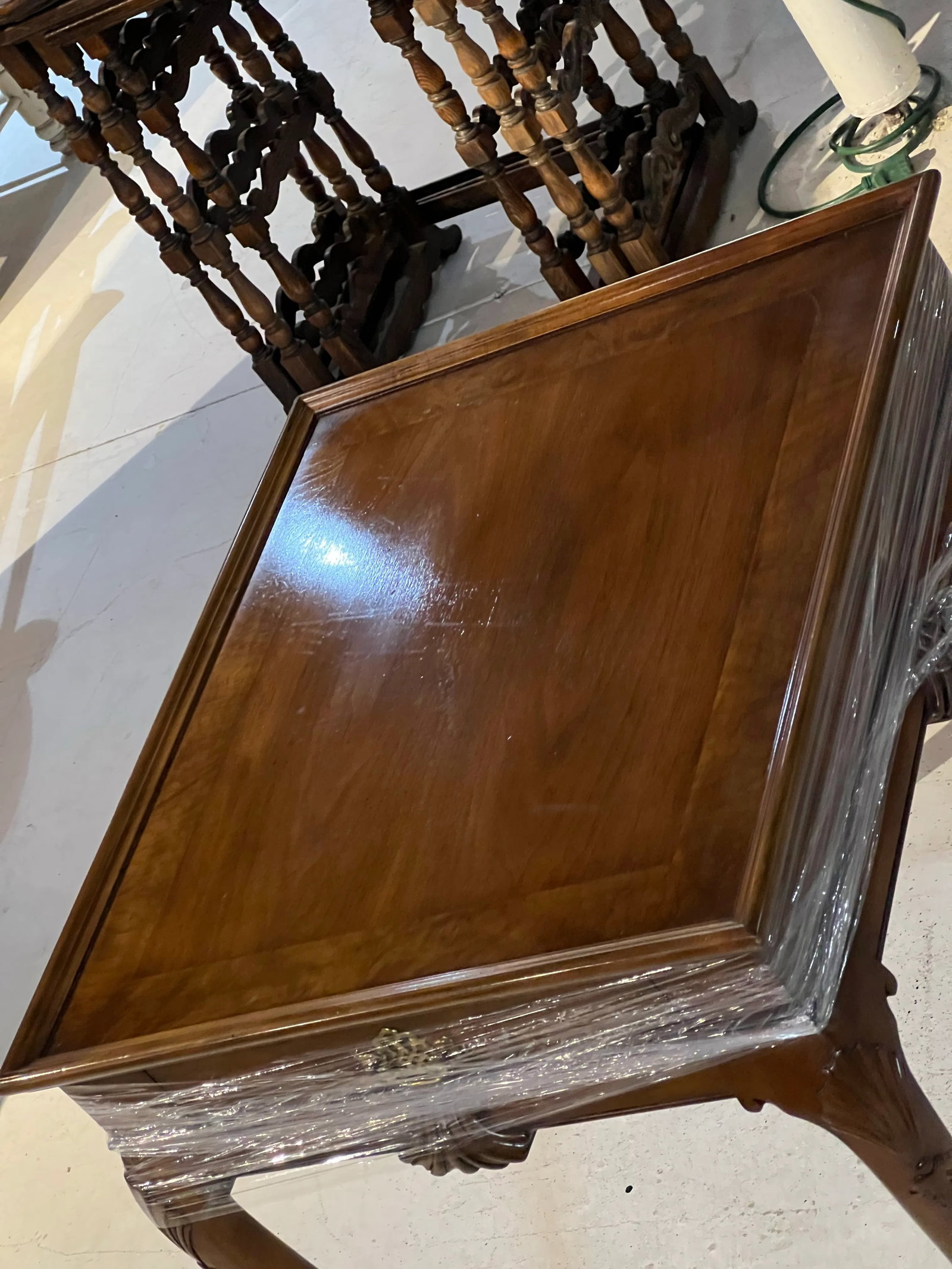 Vintage, Baker Furniture Side End Table With Drawer - 3