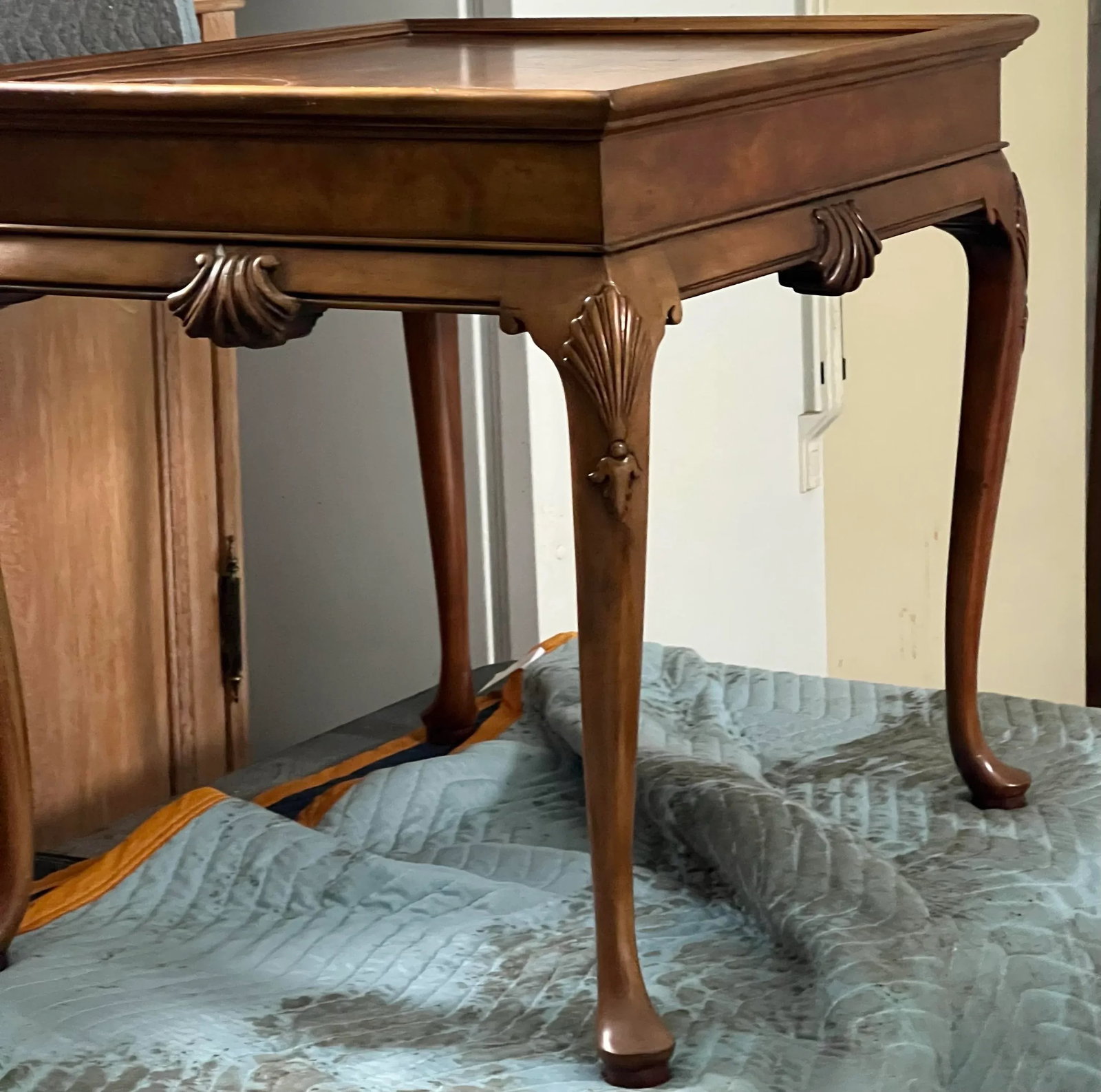 Vintage, Baker Furniture Side End Table With Drawer - 7