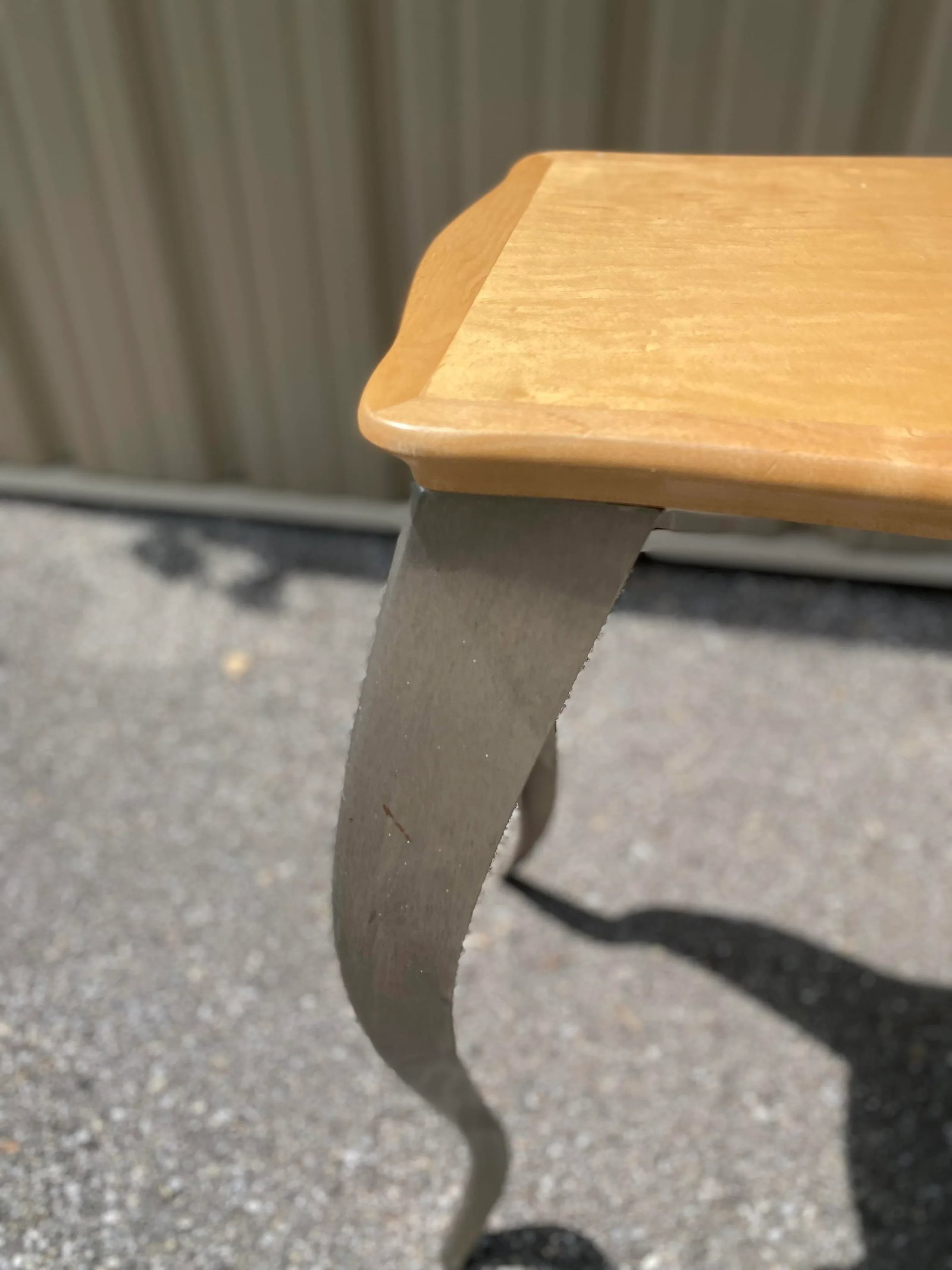 Late 20th Century Modern Squiggle Leg Console Sofa Table With Wooden Top - 8