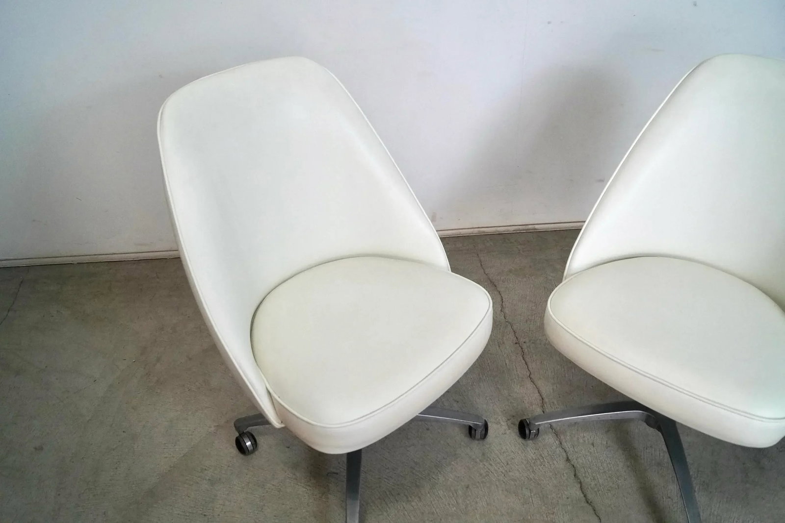 1960's Mid-Century Modern Swivel Desk Chairs - a Pair - 10