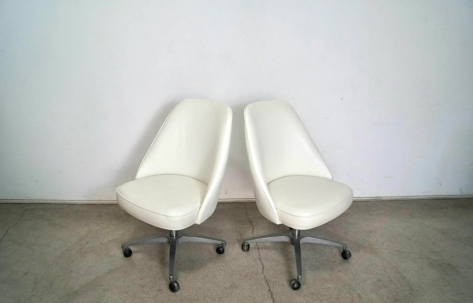 1960's Mid-Century Modern Swivel Desk Chairs - a Pair - 3