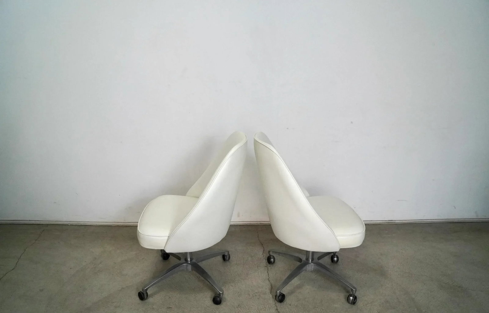 1960's Mid-Century Modern Swivel Desk Chairs - a Pair - 6