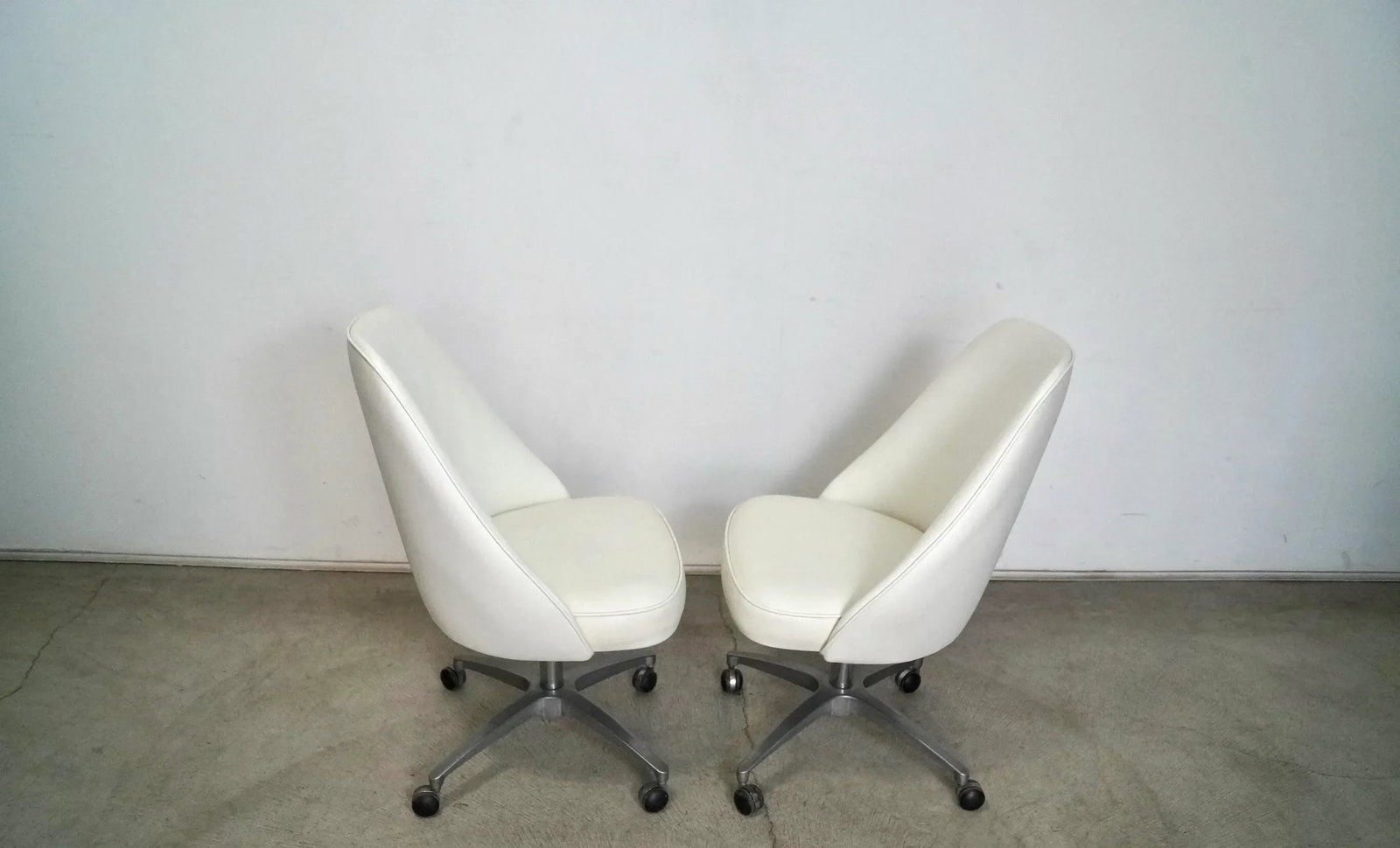 1960's Mid-Century Modern Swivel Desk Chairs - a Pair - 8