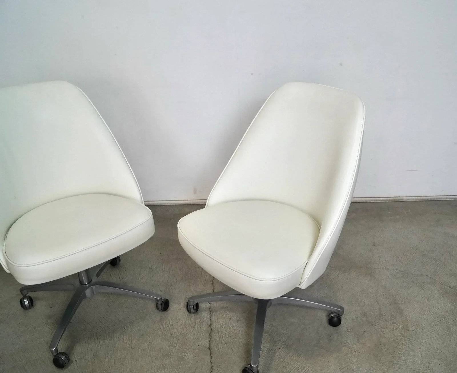 1960's Mid-Century Modern Swivel Desk Chairs - a Pair - 9