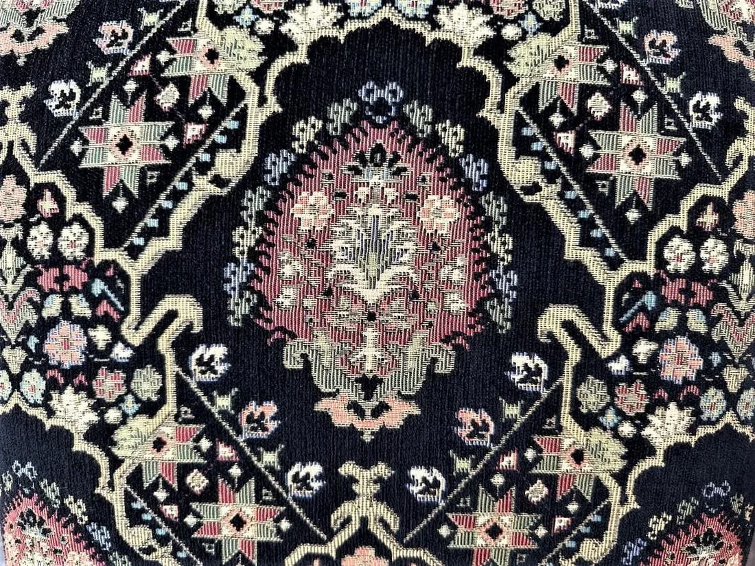 Pair of Spanish and Moorish Style Tapestry Upholstered Accent Chairs - 3