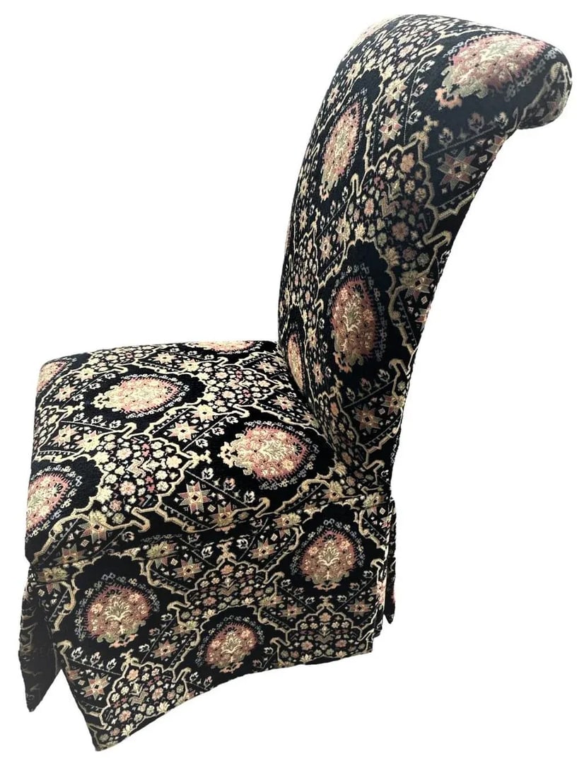 Pair of Spanish and Moorish Style Tapestry Upholstered Accent Chairs - 5