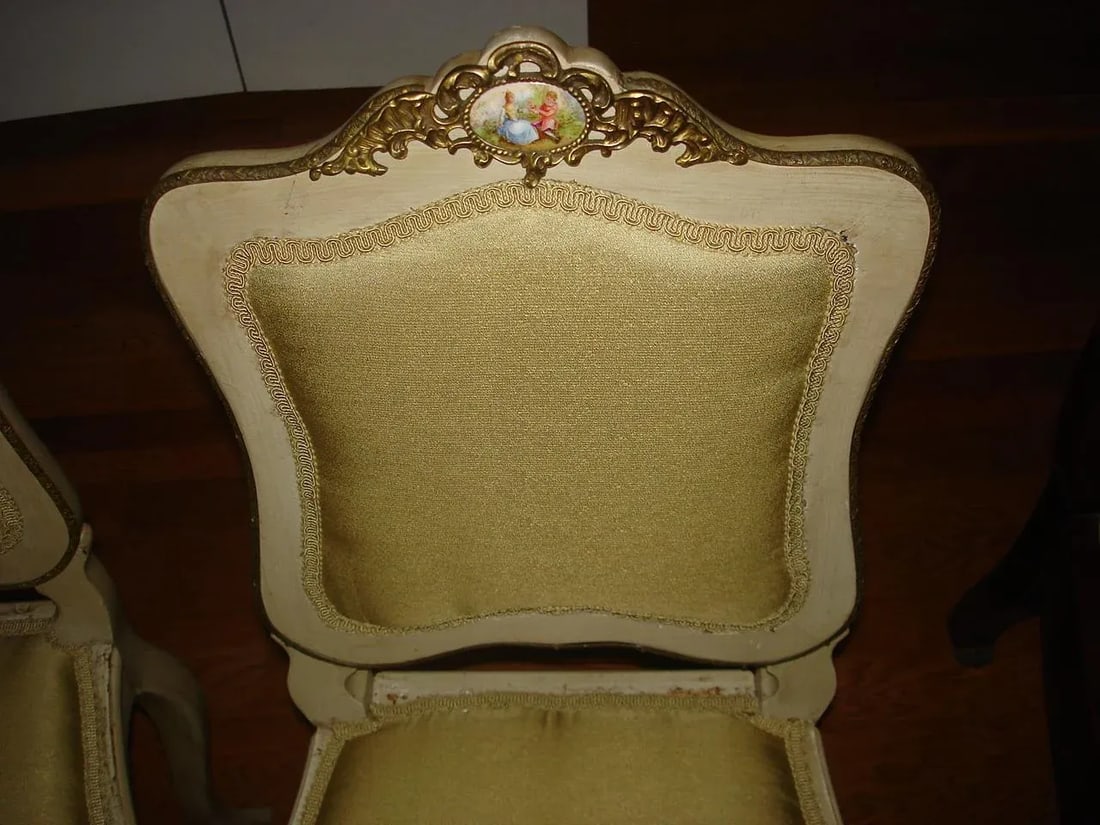 French Louis XV Style Side Chairs - a Pair - 2