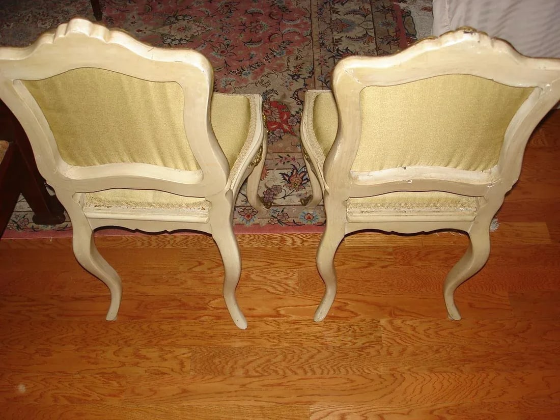 French Louis XV Style Side Chairs - a Pair - 5