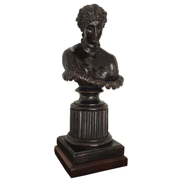 Early 20th Century Grand Tour Style Bronze Bust of Clytie - 11