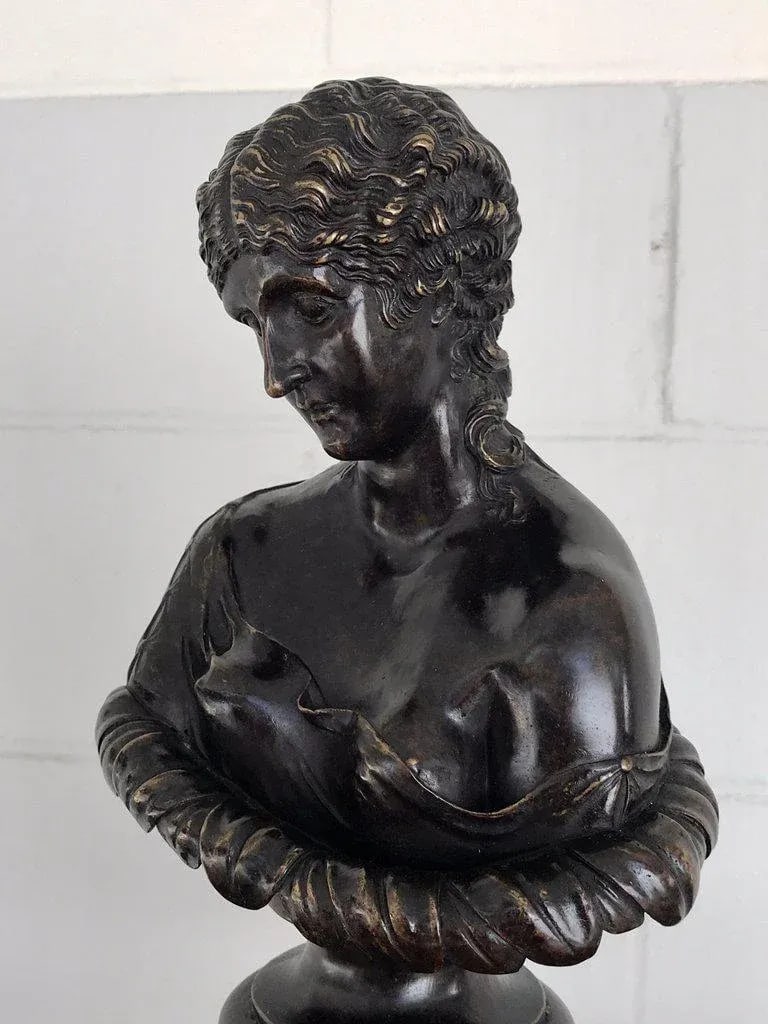 Early 20th Century Grand Tour Style Bronze Bust of Clytie - 5